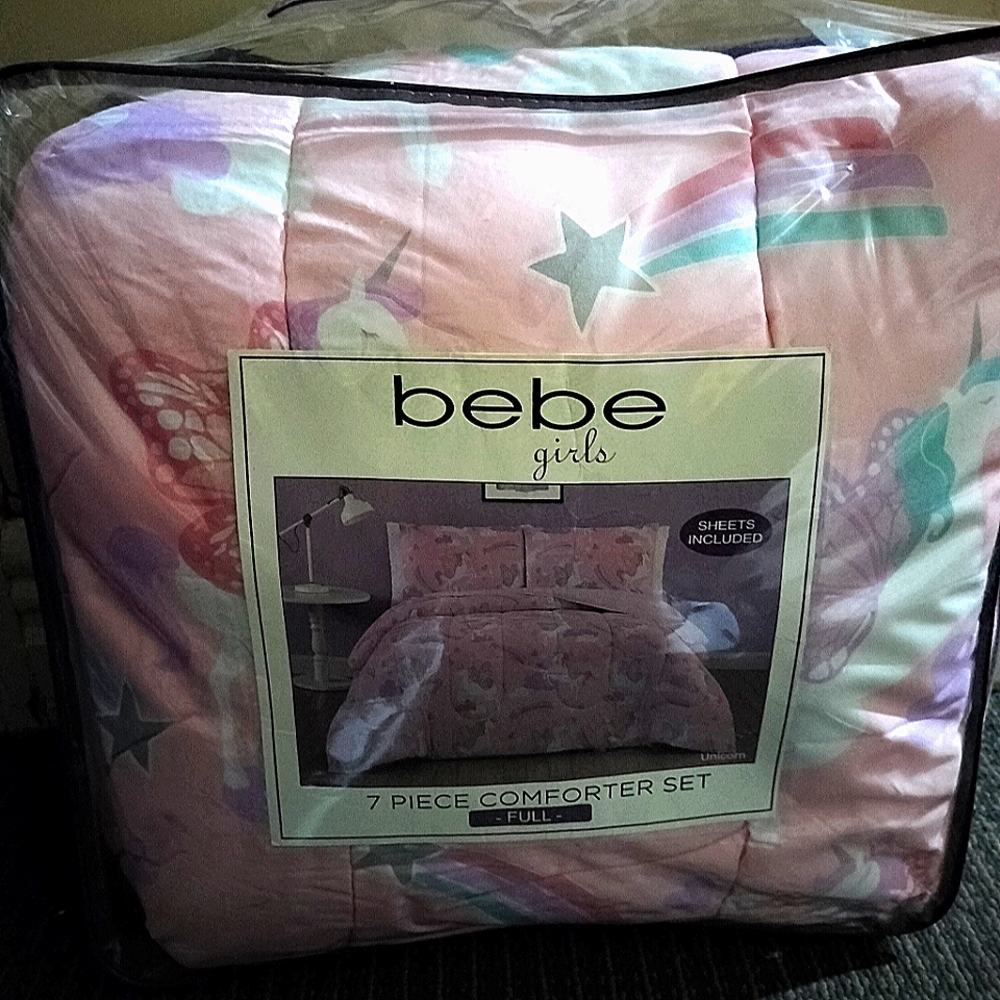 Bebe Kids full size 7 piece comforter set